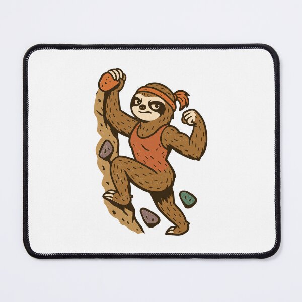 Item preview, Strong bouldering sloth at the top | Climbing girl designed and sold by Pineapple-Tree.