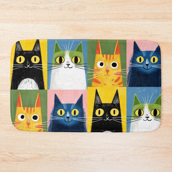 Item preview, Mid-Century Meows designed and sold by Retro Type.