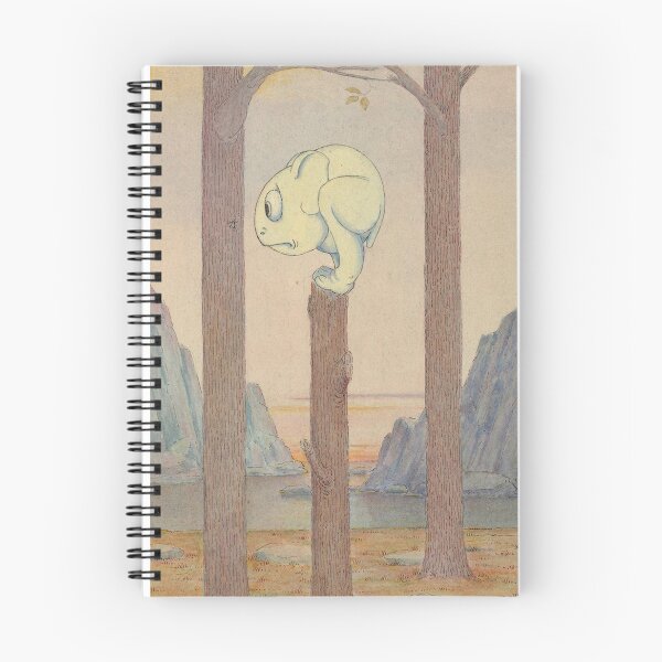 Item preview, The ‘Wiggle Much’ Creature on a Tree Stump Looking at a Bug (circa 1910) - by Herbert E. Crowley designed and sold by Weird Visions.