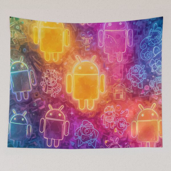 Item preview, Neon Android Pattern designed and sold by Hot4Shirt.