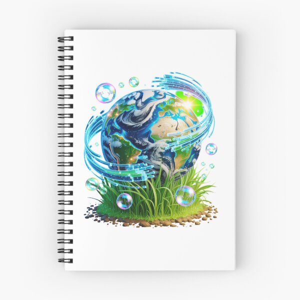 Item preview, Glossy Eco Tech Globe Aesthetic designed and sold by SignumShop.