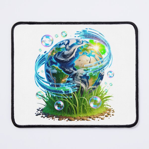 Item preview, Glossy Eco Tech Globe Aesthetic designed and sold by SignumShop.