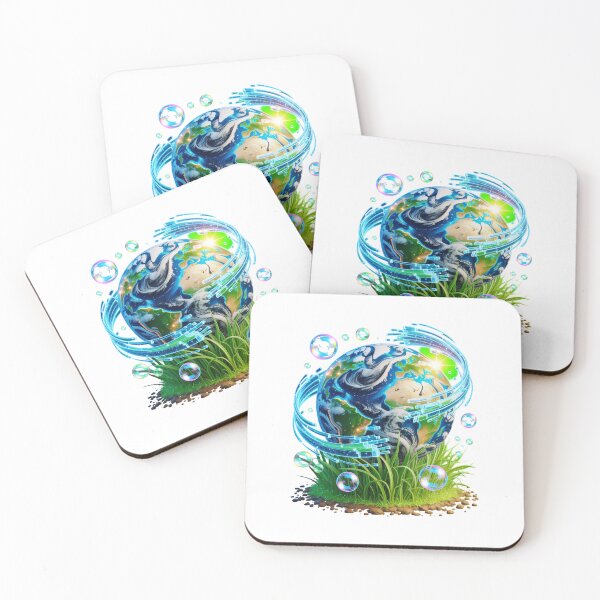 Item preview, Glossy Eco Tech Globe Aesthetic designed and sold by SignumShop.
