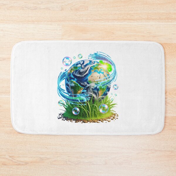 Item preview, Glossy Eco Tech Globe Aesthetic designed and sold by SignumShop.
