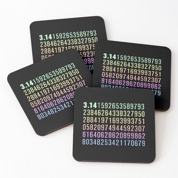 Item preview, First One Hundred Digits of Pi, Neon Gradient designed and sold by Memes N Lore .