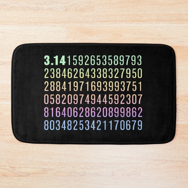 Item preview, First One Hundred Digits of Pi, Neon Gradient designed and sold by Memes N Lore .