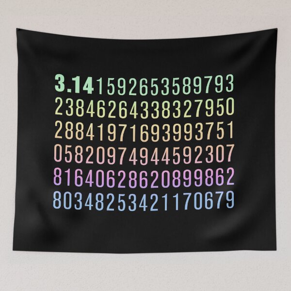 Item preview, First One Hundred Digits of Pi, Neon Gradient designed and sold by Memes N Lore .