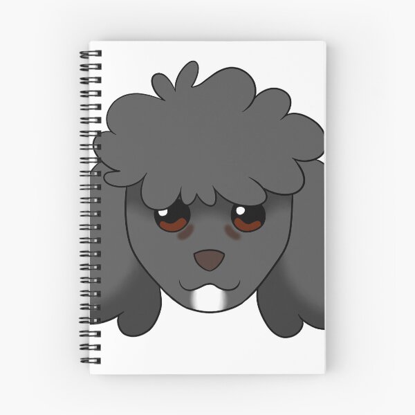Item preview, Dark Grey Standard Cut Poodle White Chin Tear Stains designed and sold by OliRoseArt.