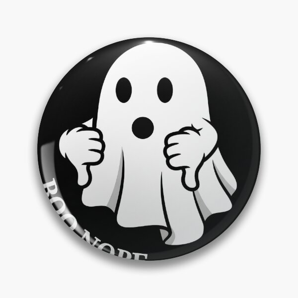 Item preview, Grumpy Cartoon Ghost Giving Double Thumbs Down Digital Illustration designed and sold by flidesign .