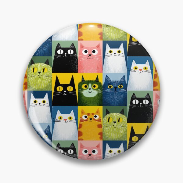 Item preview, Bold Shapes, Cute Cats designed and sold by Retro Type.