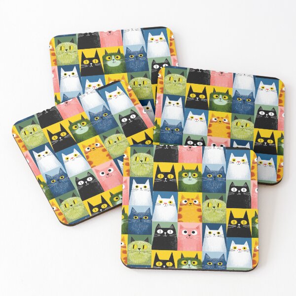 Item preview, Bold Shapes, Cute Cats designed and sold by Retro Type.