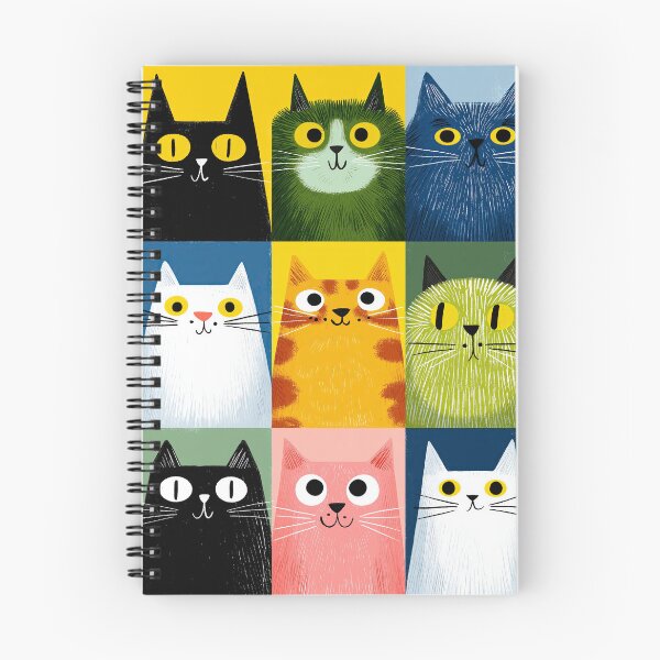 Item preview, Bold Shapes, Cute Cats designed and sold by Retro Type.