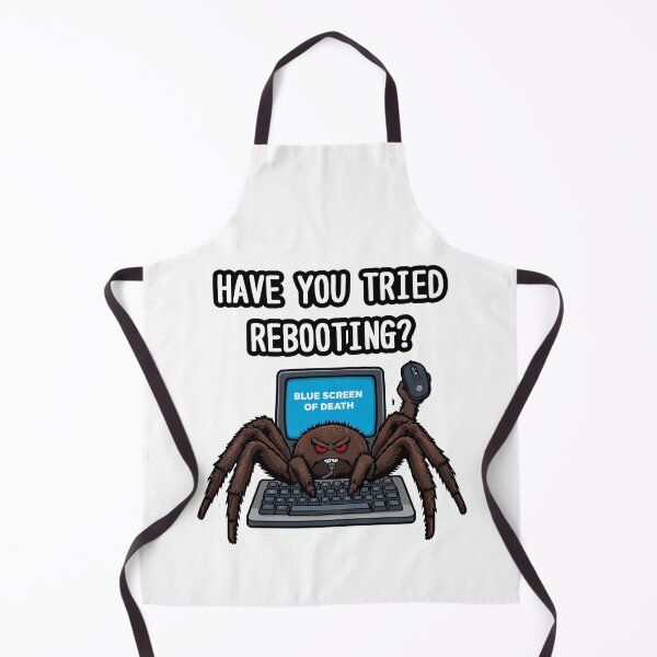 Item preview, HAVE YOU TRIED REBOOTING? – IT support spider designed and sold by Samakru.