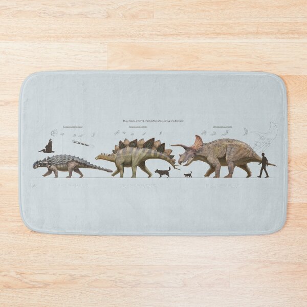 Item preview, Three iconic armored ornithischian dinosaurs of the Mesozoic designed and sold by paleoarteymas.