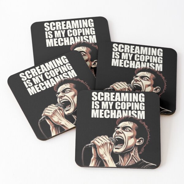 Item preview, Screaming Is My Coping Mechanism Metal Vocalist designed and sold by Inappropria T-Shirts.