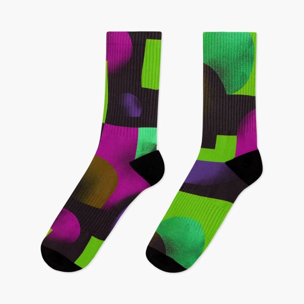 Item preview, Neon Geometric Abstract Pattern designed and sold by joycrysstudio.