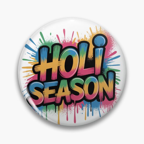 Item preview, Holi Season Shirt | Bold Comic Block Letter Multicolor Paint Splatter Festival of Colors Spring Tee designed and sold by DarylWelsh2024.