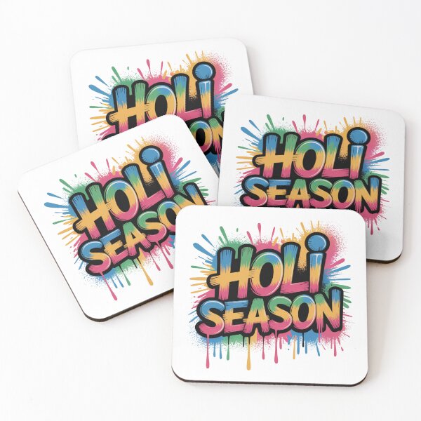 Item preview, Holi Season Shirt | Bold Comic Block Letter Multicolor Paint Splatter Festival of Colors Spring Tee designed and sold by DarylWelsh2024.