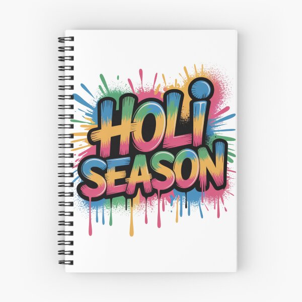 Item preview, Holi Season Shirt | Bold Comic Block Letter Multicolor Paint Splatter Festival of Colors Spring Tee designed and sold by DarylWelsh2024.