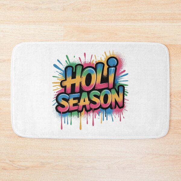 Item preview, Holi Season Shirt | Bold Comic Block Letter Multicolor Paint Splatter Festival of Colors Spring Tee designed and sold by DarylWelsh2024.