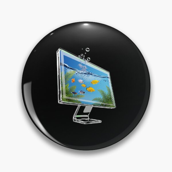 Item preview, Retro Futuristic Aquarium Screen designed and sold by SignumShop.