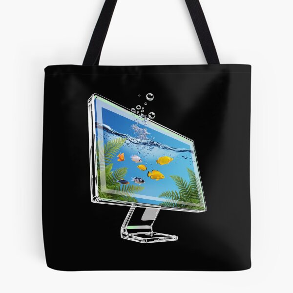 Item preview, Retro Futuristic Aquarium Screen designed and sold by SignumShop.