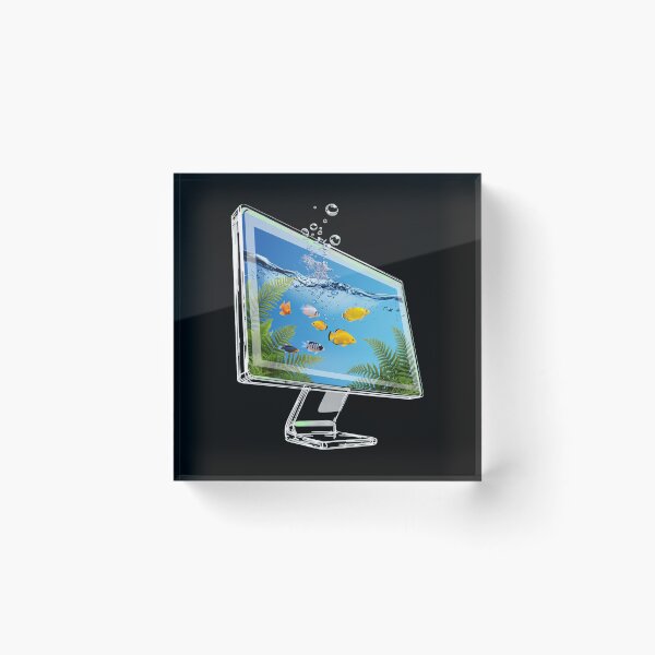 Item preview, Retro Futuristic Aquarium Screen designed and sold by SignumShop.