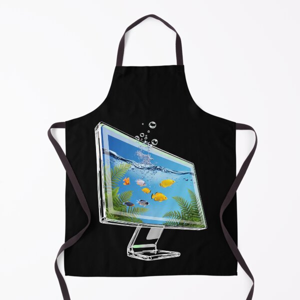 Item preview, Retro Futuristic Aquarium Screen designed and sold by SignumShop.
