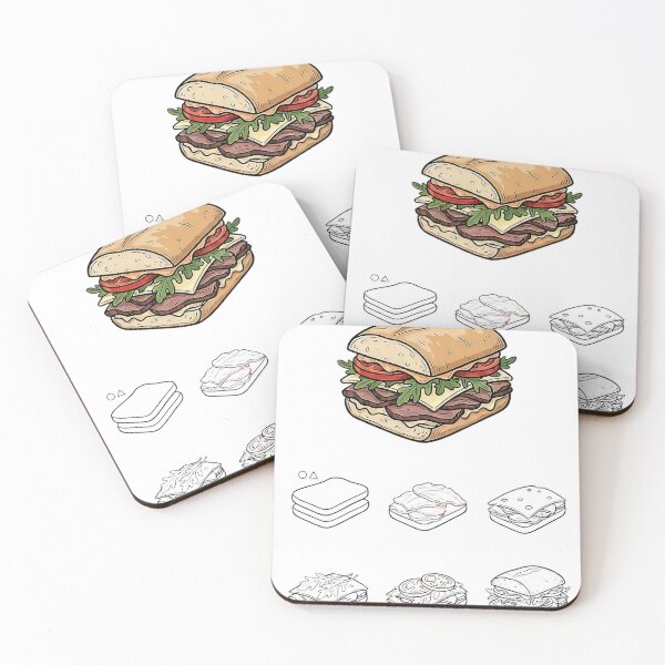 Item preview, Delicious Sandwich Illustration  designed and sold by Lovely Elen.