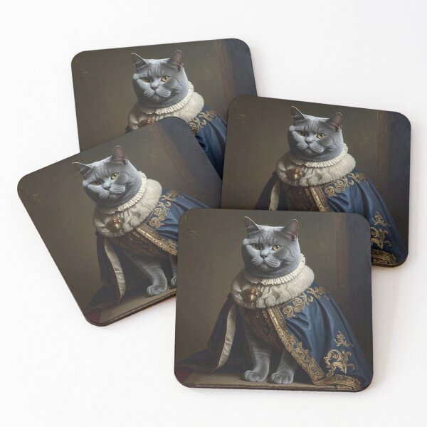Item preview, Royal British Shorthair Cat Portrait designed and sold by Rutvain.