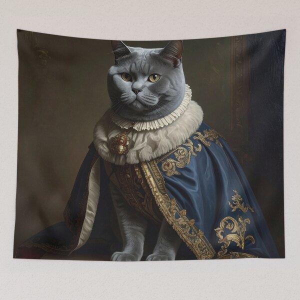 Item preview, Royal British Shorthair Cat Portrait designed and sold by Rutvain.