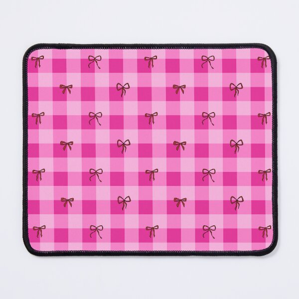 Item preview, Bright Pink Gingham and Hand Drawn Bows  designed and sold by RebbyCreates.