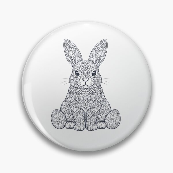 Item preview, Mandala Easter Bunny – Delicate spring magic as an artistic statement design designed and sold by CoolContent Factory.