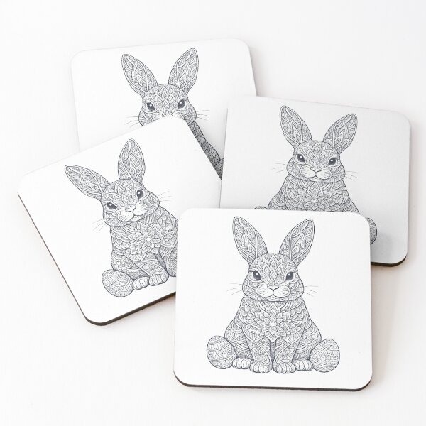Item preview, Mandala Easter Bunny – Delicate spring magic as an artistic statement design designed and sold by CoolContent Factory.