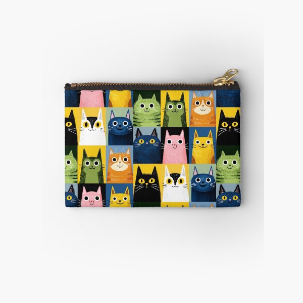 Item preview, Retro Feline Squares designed and sold by Retro Type.