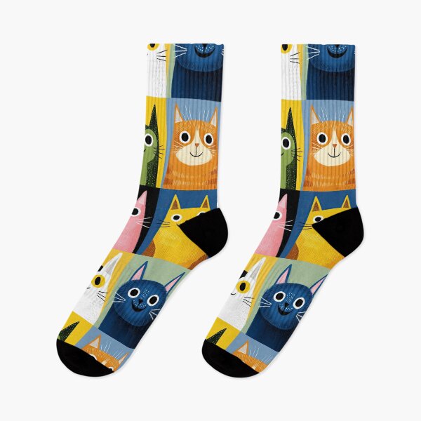 Item preview, Retro Feline Squares designed and sold by Retro Type.