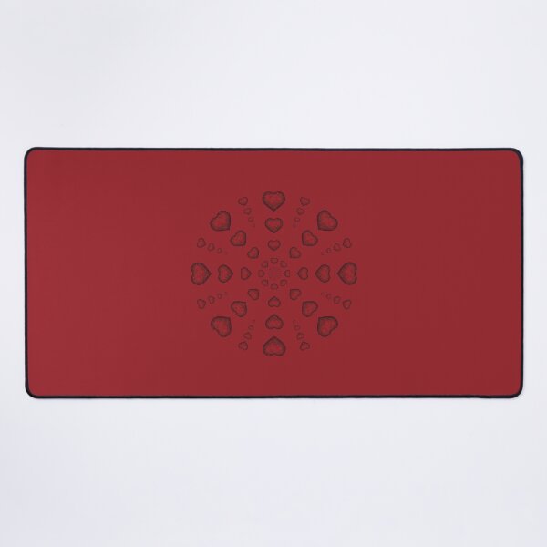 Item preview, Patrón circular de corazones rojos designed and sold by Cherevan.