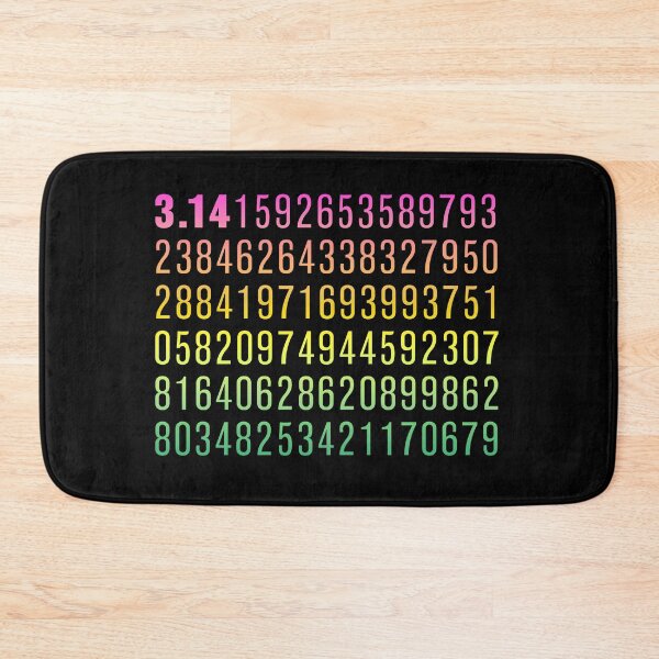 Item preview, First One Hundred Digits of Pi, Pink to Green Gradient designed and sold by Memes N Lore .