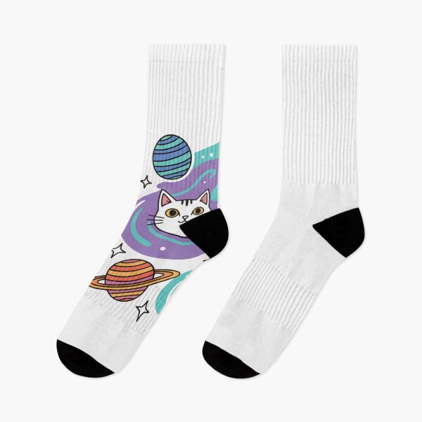 Item preview, Three Celestial Space Cats Digital Illustration Galaxy Art designed and sold by flidesign .