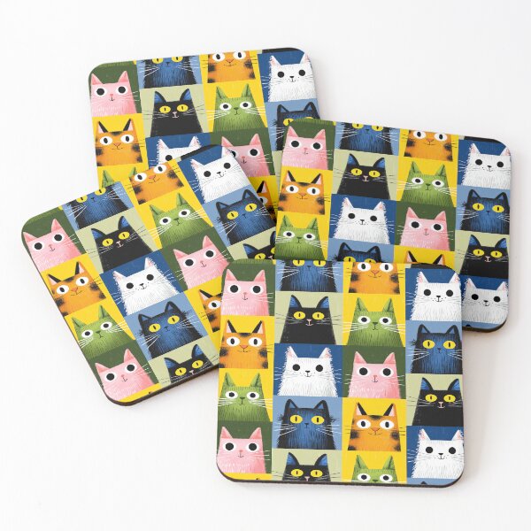 Item preview, Blue Tabby in the Grid designed and sold by Retro Type.