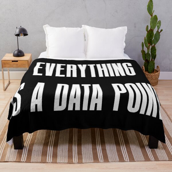 Item preview, Everything is a Data Point - Minimalist Tech Typography designed and sold by Vision Crafted.