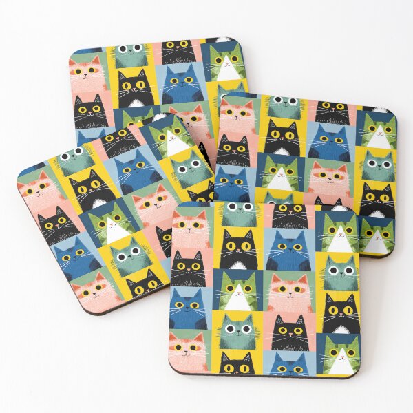 Item preview, Yellow Eyes, Black Coat designed and sold by Retro Type.