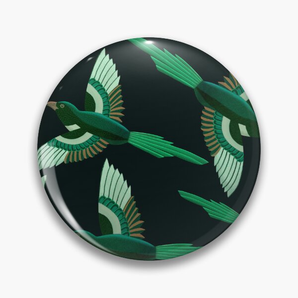 Item preview, Magpies Flying High Bird Pattern designed and sold by KateVanFloofno1.