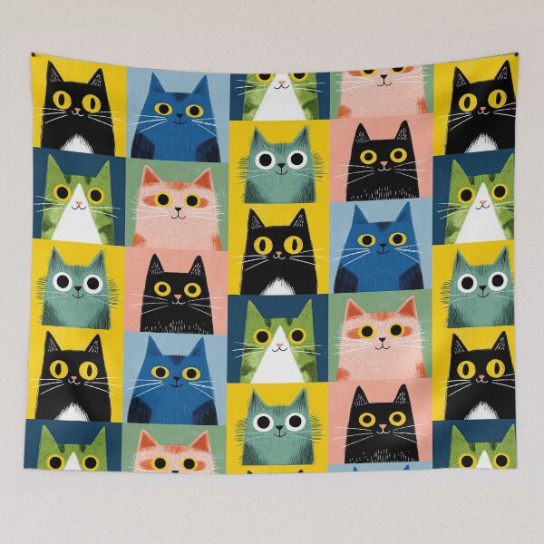 Item preview, Yellow Eyes, Black Coat designed and sold by Retro Type.