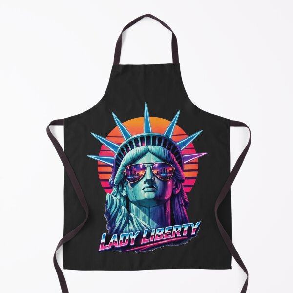 Artikelvorschau, Lady Liberty – Retro-Synthwave der 80er Jahre entworfen und verkauft von DigitalGlade.