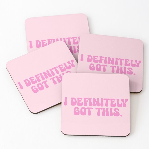 Item preview, I Definitely Got This Pink Motivation Quote  designed and sold by CDPrintsDesigns.