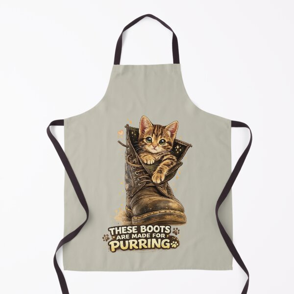 Item preview, Cute kitten in a boot. These Boots are made for Purring. designed and sold by Natart1004.