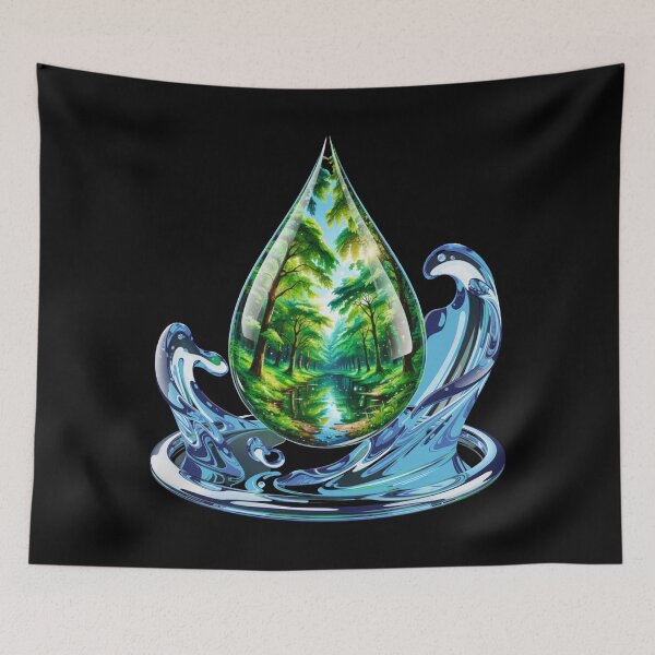 Item preview, Glossy Nature Drop Tech Aesthetic designed and sold by SignumShop.