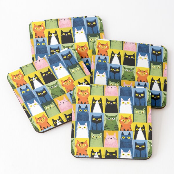 Item preview, Simple Lines, Sweet Felines designed and sold by Retro Type.