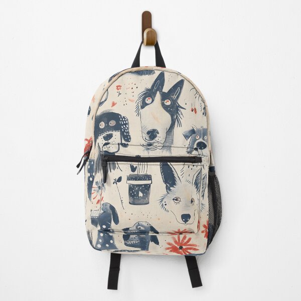 Item preview, Funny Dogs Cute Dog Lover Cartoon Animals Retro Pattern designed and sold by SecretDicer.